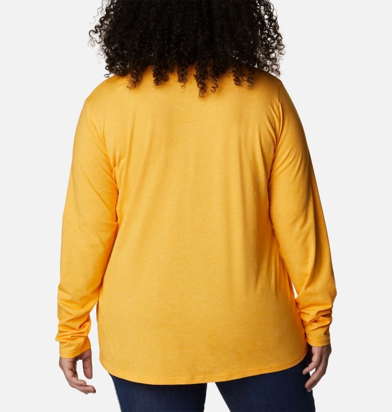 Tricouri Columbia Sun Trek Long Sleeve Dama Mango | Plus Size DLMAS0Z71